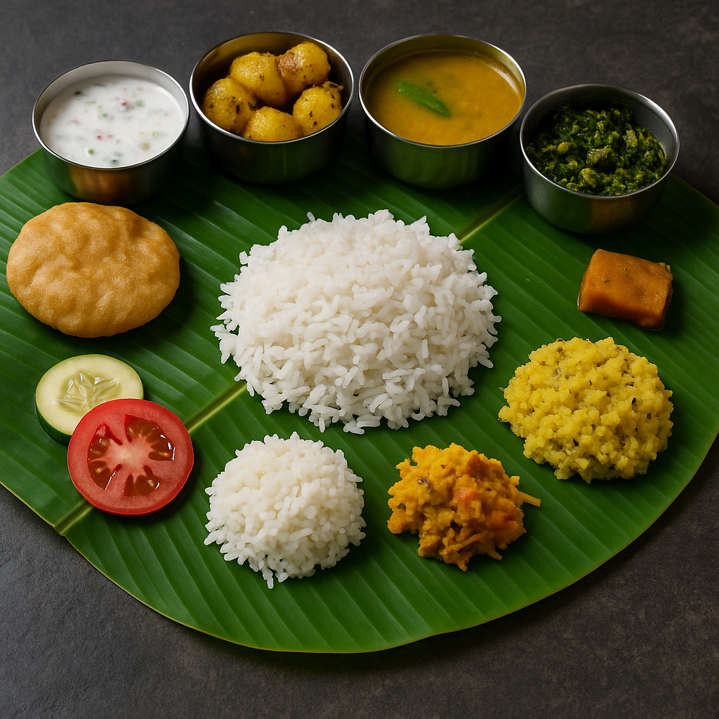 Enjoy nutritious Brahmin-style vegetarian lunch—rice, sambar, kosambari, tempered veggies—prepared hygienically by Brahmin cooks and delivered across Bangalore.